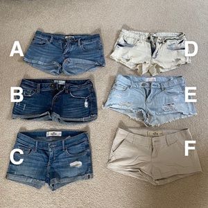 Mix and match shorts
